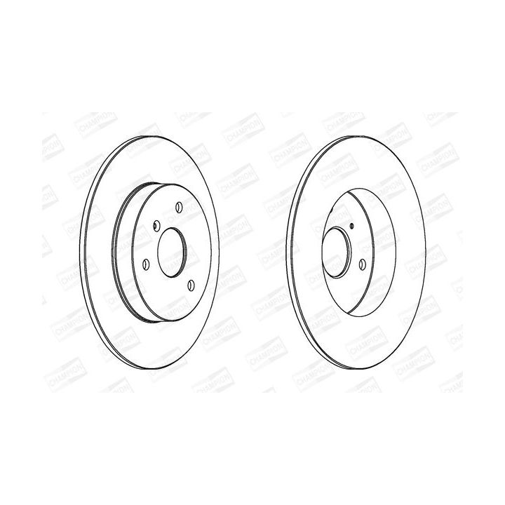 Stabdžių diskas CHAMPION 562155CH