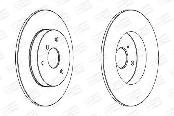 Stabdžių diskas CHAMPION 562155CH