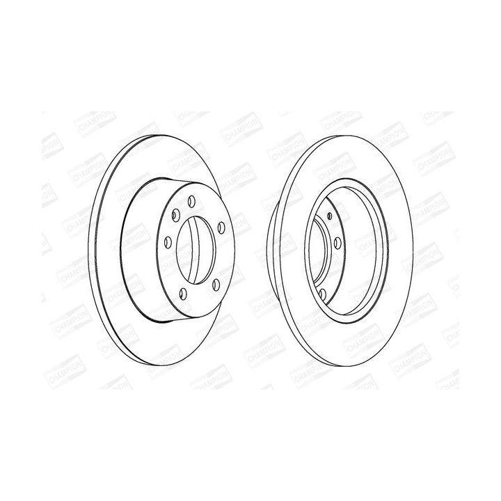 Stabdžių diskas CHAMPION 562164CH