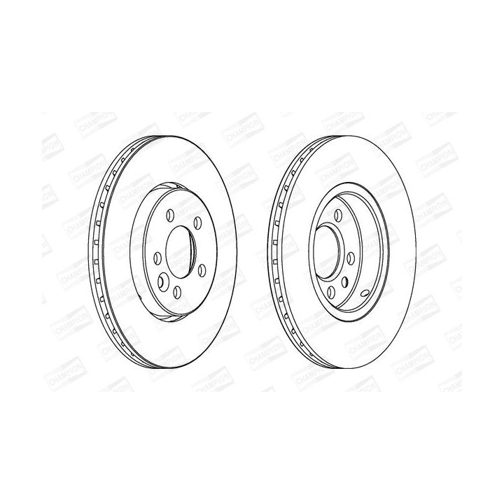 Stabdžių diskas CHAMPION 562165CH