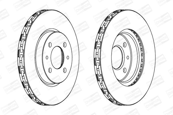 Stabdžių diskas CHAMPION 562178CH