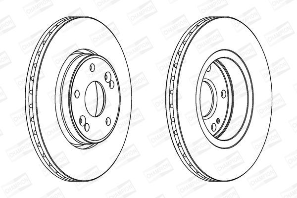 Stabdžių diskas CHAMPION 562182CH