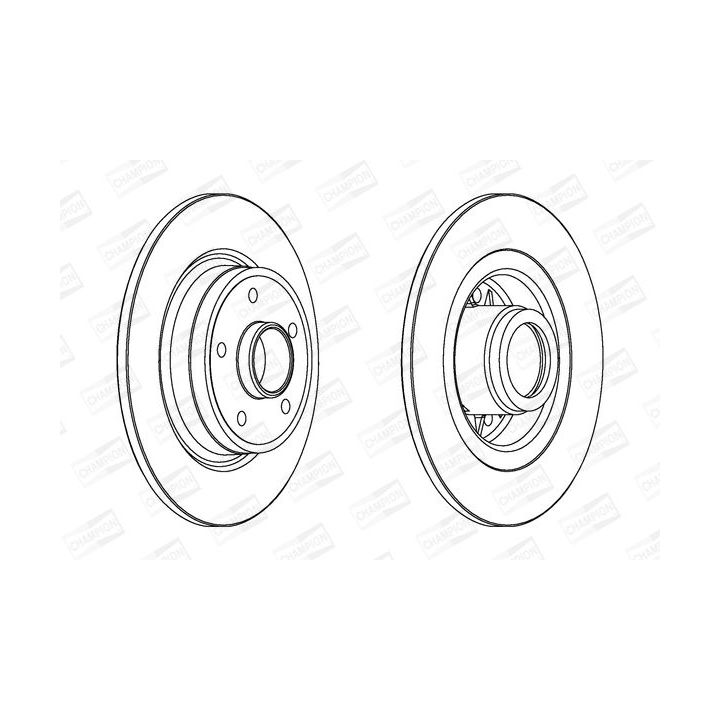 Stabdžių diskas CHAMPION 562184CH-1