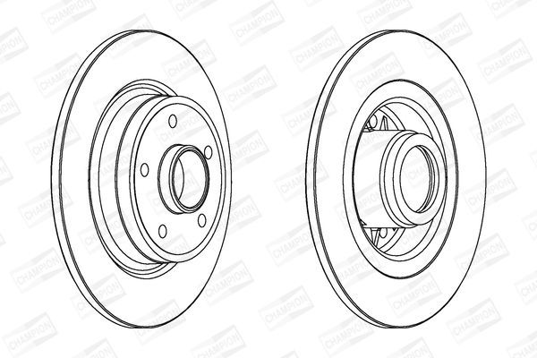 Stabdžių diskas CHAMPION 562184CH-1