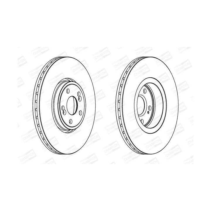 Stabdžių diskas CHAMPION 562187CH-1