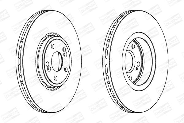 Stabdžių diskas CHAMPION 562187CH-1