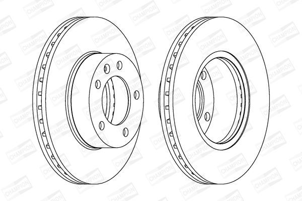 Stabdžių diskas CHAMPION 562190CH-1