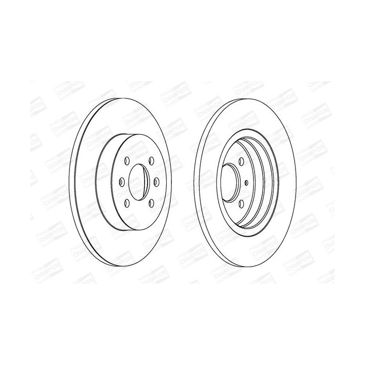 Stabdžių diskas CHAMPION 562201CH