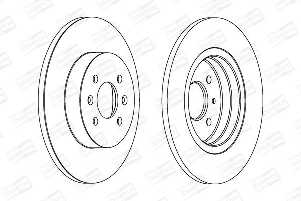 Stabdžių diskas CHAMPION 562201CH