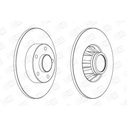Stabdžių diskas CHAMPION 562211CH-1