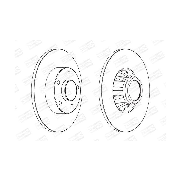 Stabdžių diskas CHAMPION 562211CH-1