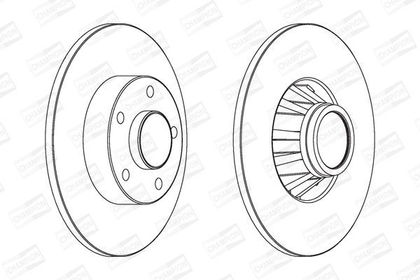 Stabdžių diskas CHAMPION 562211CH-1