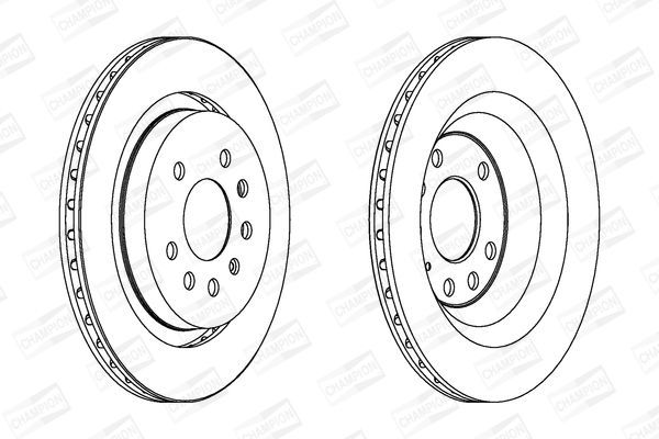 Stabdžių diskas CHAMPION 562220CH