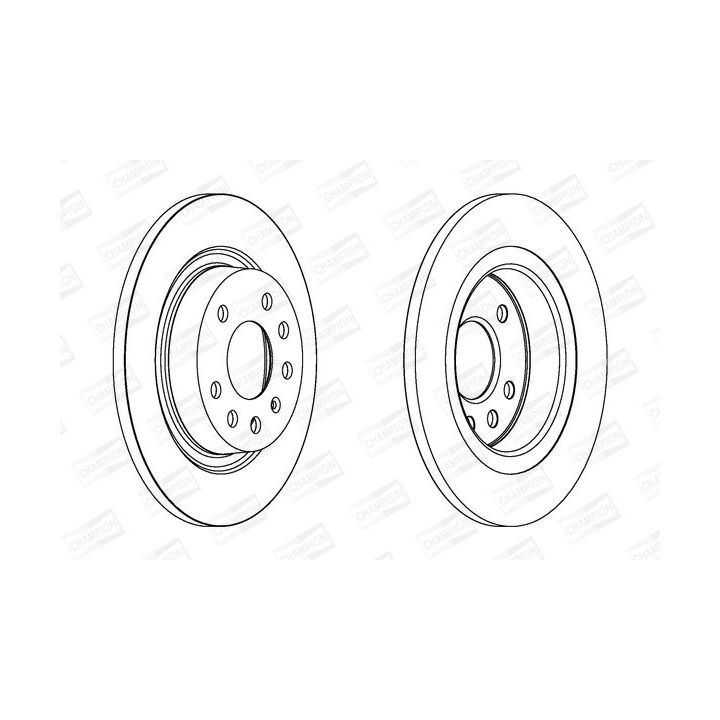 Stabdžių diskas CHAMPION 562229CH