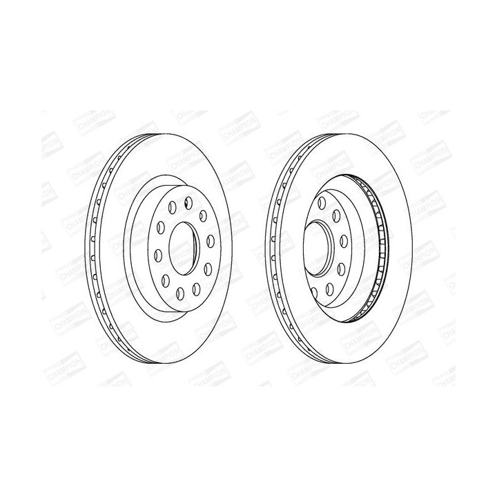 Stabdžių diskas CHAMPION 562237CH