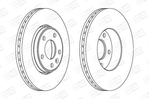 Stabdžių diskas CHAMPION 562241CH-1
