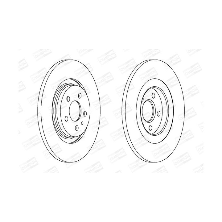 Stabdžių diskas CHAMPION 562246CH