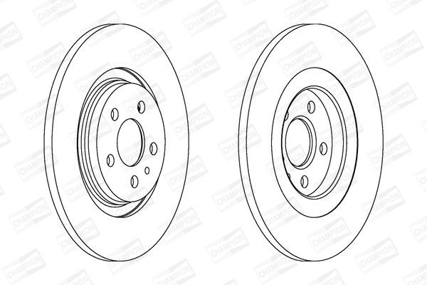 Stabdžių diskas CHAMPION 562246CH