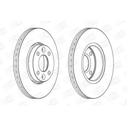 Stabdžių diskas CHAMPION 562268CH