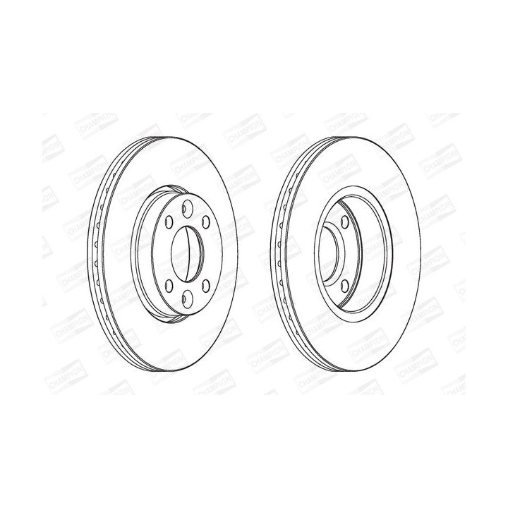 Stabdžių diskas CHAMPION 562268CH