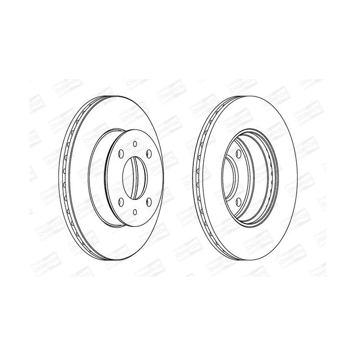 Stabdžių diskas CHAMPION 562273CH