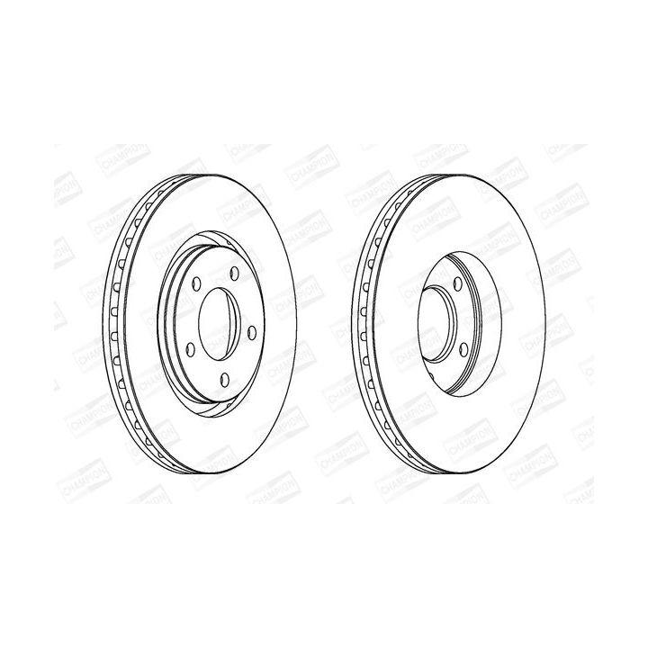 Stabdžių diskas CHAMPION 562292CH