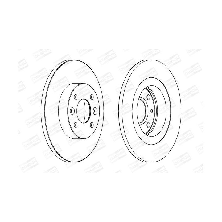 Stabdžių diskas CHAMPION 562293CH