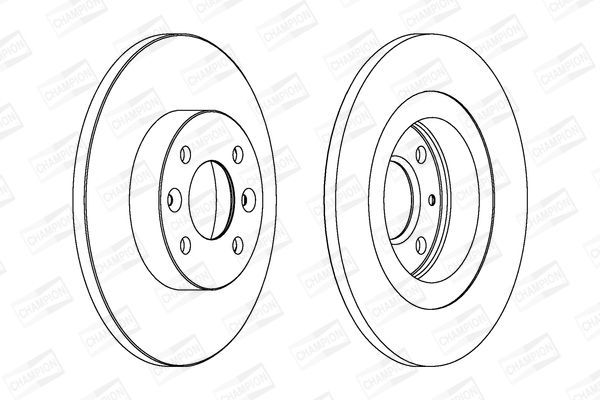 Stabdžių diskas CHAMPION 562293CH