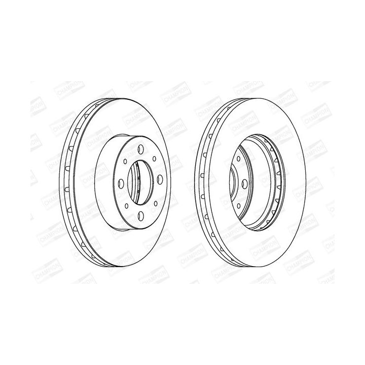 Stabdžių diskas CHAMPION 562296CH
