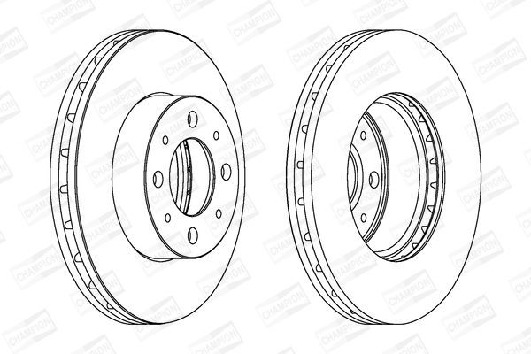 Stabdžių diskas CHAMPION 562296CH