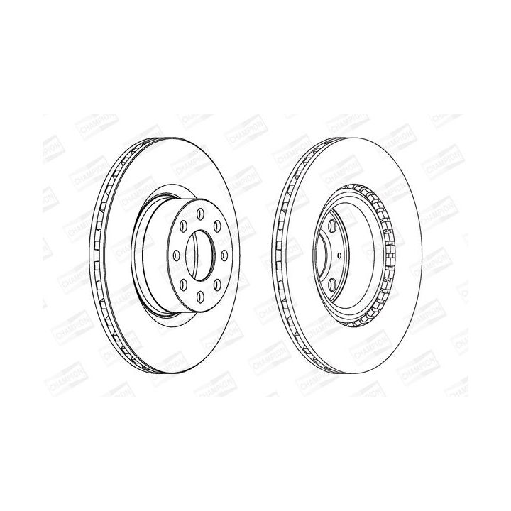 Stabdžių diskas CHAMPION 562297CH