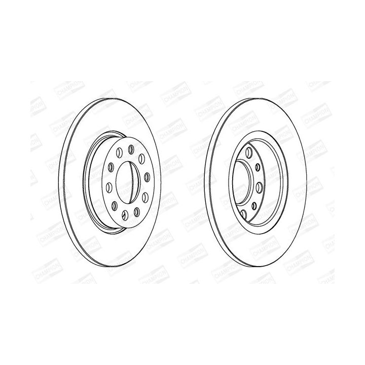 Stabdžių diskas CHAMPION 562301CH