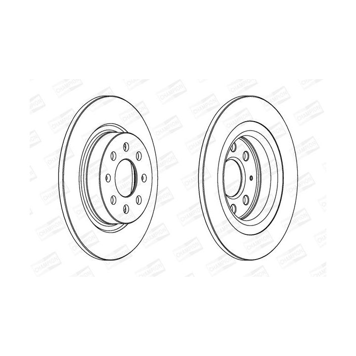 Stabdžių diskas CHAMPION 562305CH