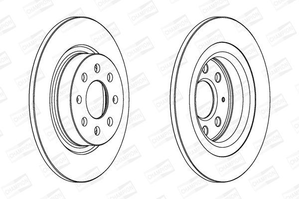 Stabdžių diskas CHAMPION 562305CH