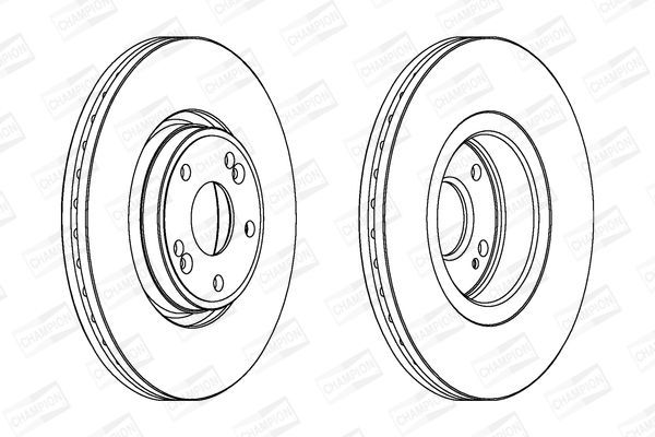 Stabdžių diskas CHAMPION 562381CH