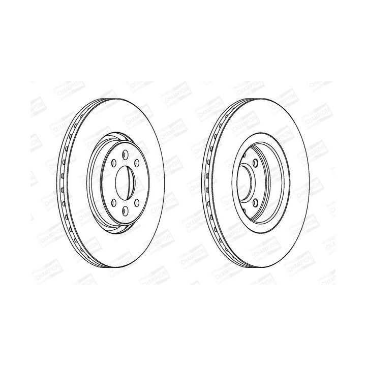 Stabdžių diskas CHAMPION 562410CH