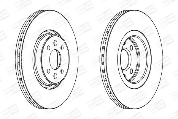 Stabdžių diskas CHAMPION 562410CH