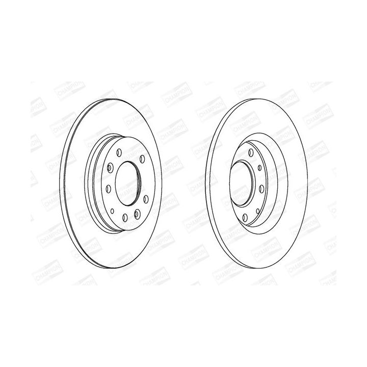Stabdžių diskas CHAMPION 562416CH