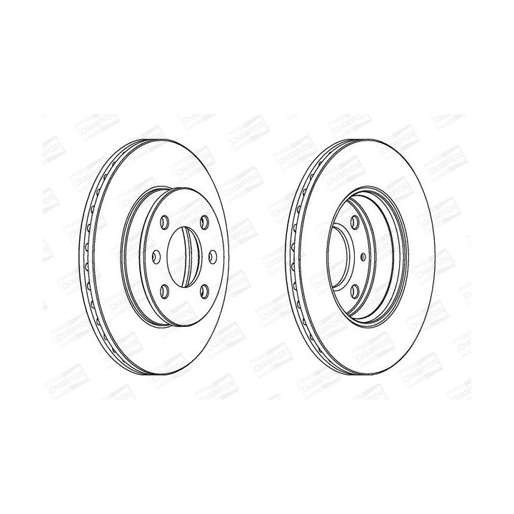 Stabdžių diskas CHAMPION 562425CH