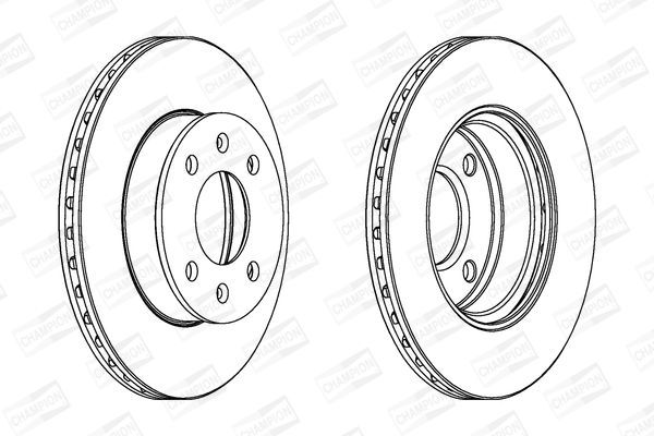 Stabdžių diskas CHAMPION 562428CH