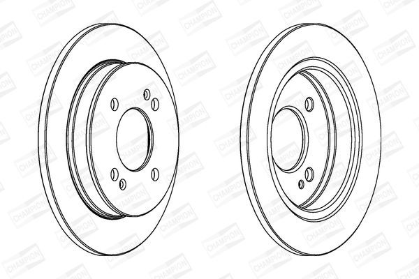 Stabdžių diskas CHAMPION 562429CH