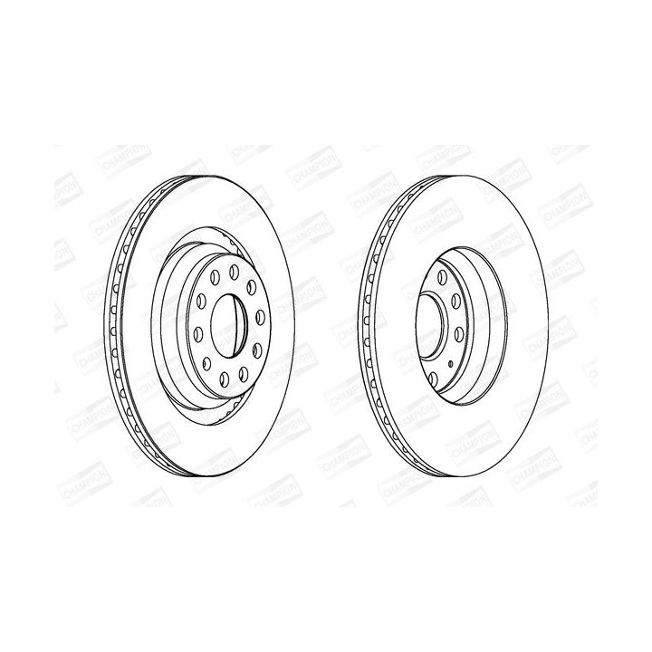 Stabdžių diskas CHAMPION 562432CH
