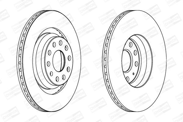 Stabdžių diskas CHAMPION 562432CH