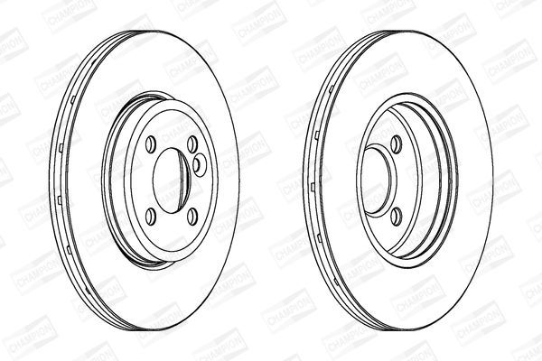 Stabdžių diskas CHAMPION 562444CH