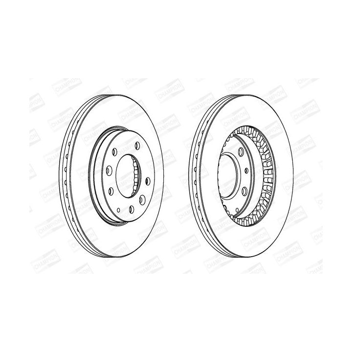 Stabdžių diskas CHAMPION 562446CH