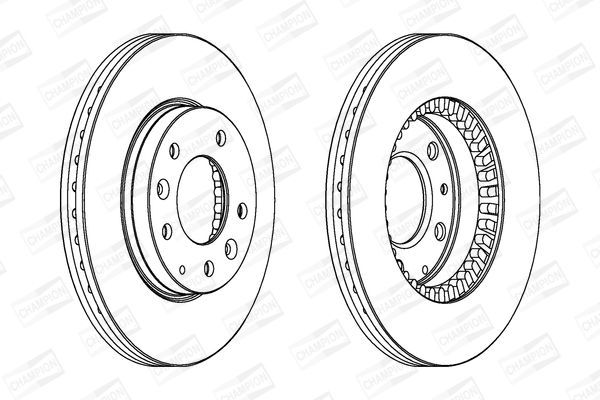 Stabdžių diskas CHAMPION 562446CH