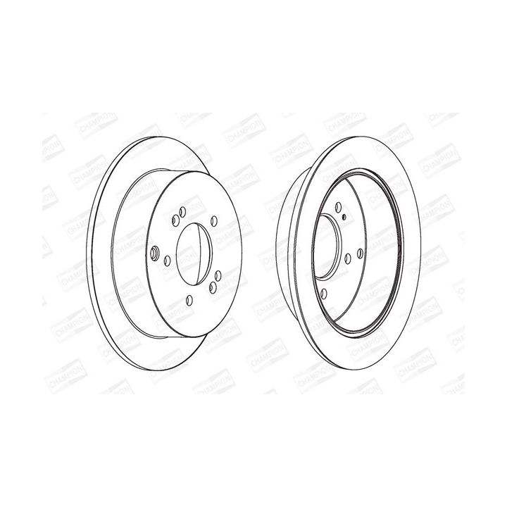 Stabdžių diskas CHAMPION 562454CH