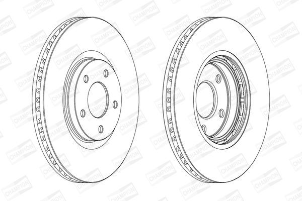 Stabdžių diskas CHAMPION 562465CH