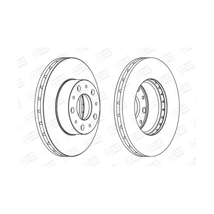 Stabdžių diskas CHAMPION 562468CH