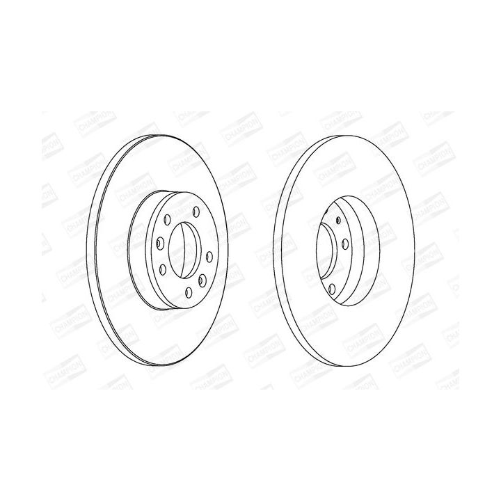 Stabdžių diskas CHAMPION 562525CH
